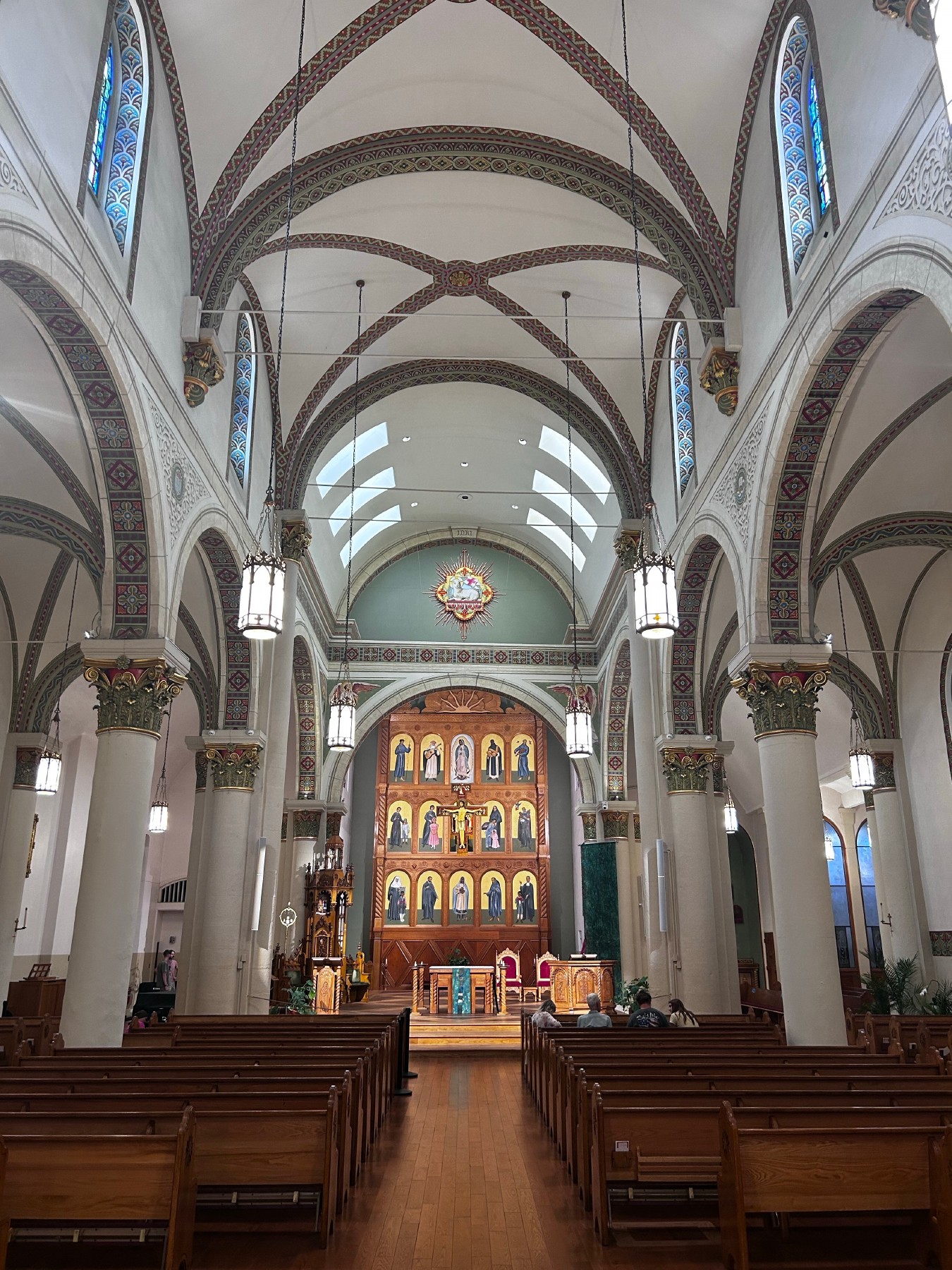 An ornate sanctuary and altar